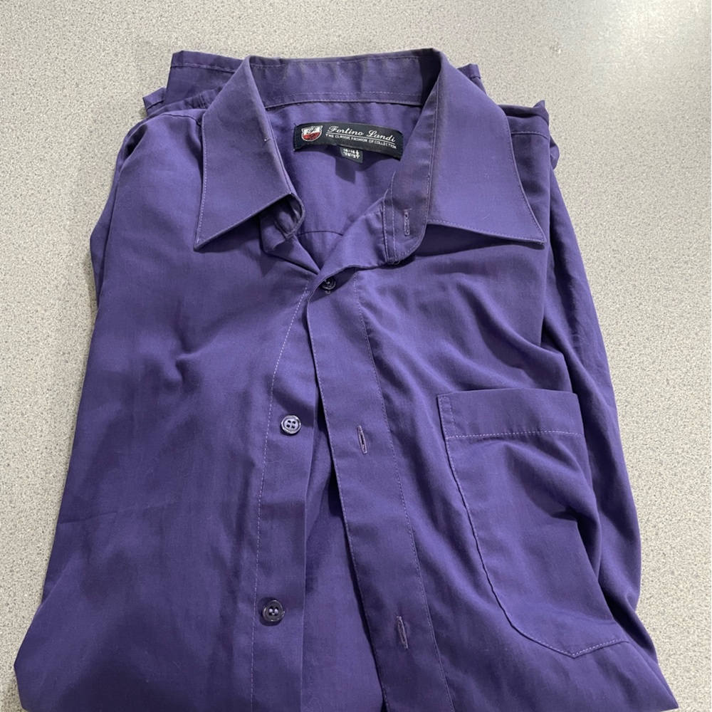 Fortino Landi Purple Dress Shirt